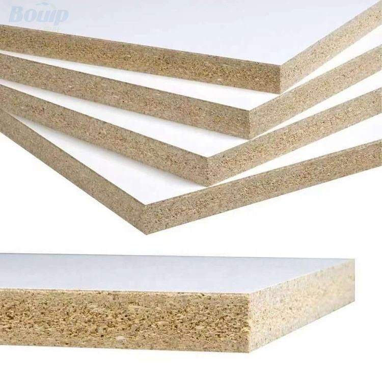 Trang trí nội thất Tấm ván gỗ Tấm ván hạt Melamine trắng 18mm