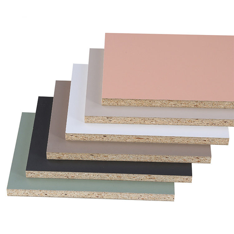 Trang trí nội thất Tấm ván gỗ Tấm ván hạt Melamine trắng 18mm