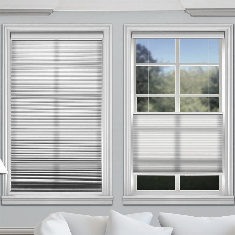 Lọc ánh sáng Ngày đêm Rèm tổ ong Hotel Cordless Cellular Shade