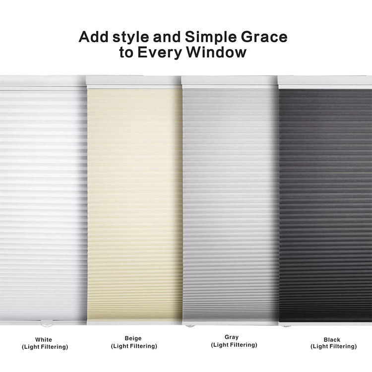 Lọc ánh sáng Ngày đêm Rèm tổ ong Hotel Cordless Cellular Shade