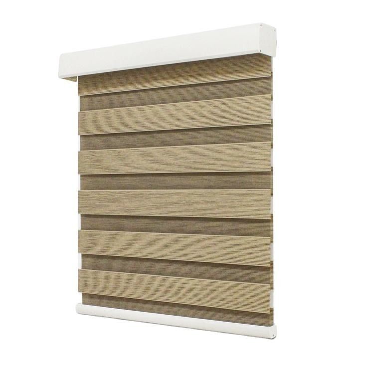 CE An toàn cho trẻ em Rèm không dây Rèm có động cơ Zebra ngang Roller Shade