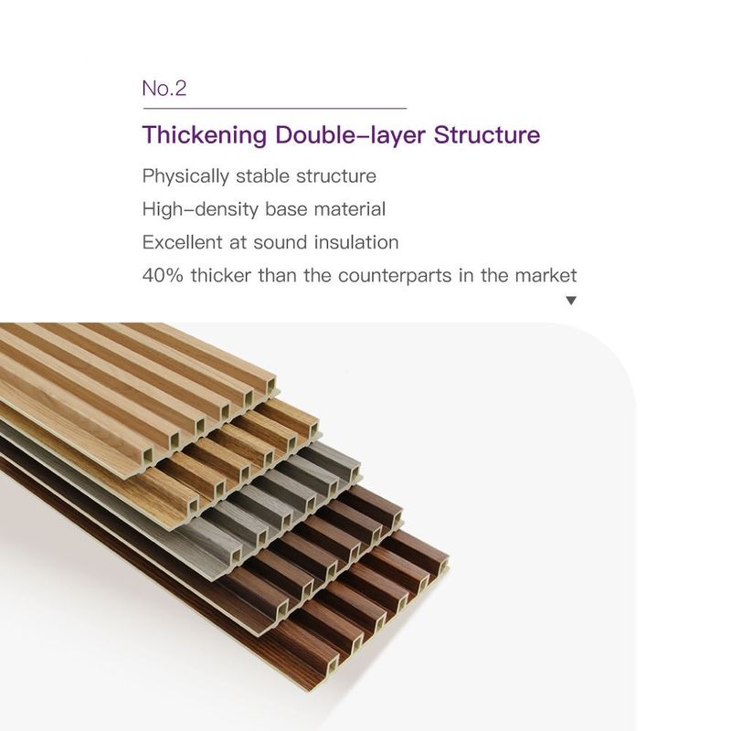 Khách sạn Căn hộ WPC Đồ gỗ trang trí nội thất Bức tường lớn Bức tường trang trí WPC