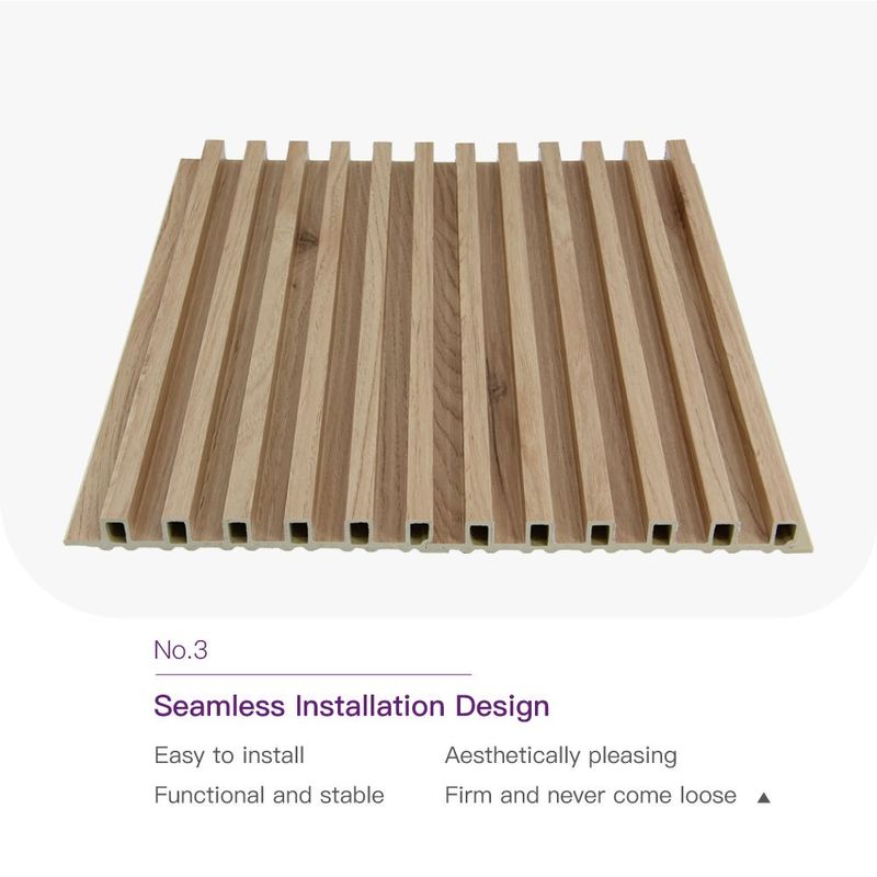 Khách sạn Căn hộ WPC Đồ gỗ trang trí nội thất Bức tường lớn Bức tường trang trí WPC