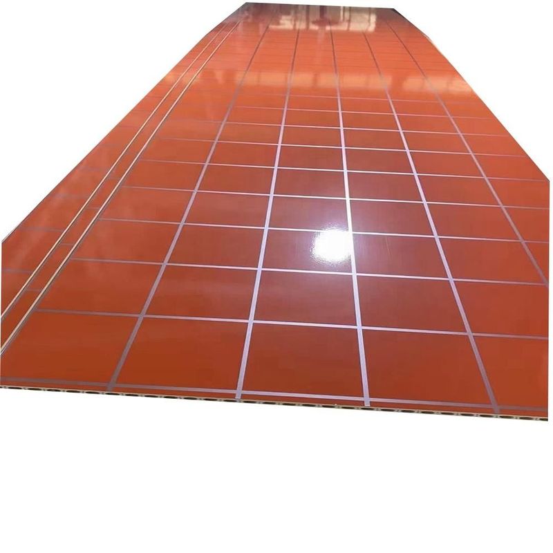 Màu sắc hoa dải ánh sáng đá xanh Pvc Spc Bức tường chống nước trang trí cho nội thất SPC Click Bảng tường