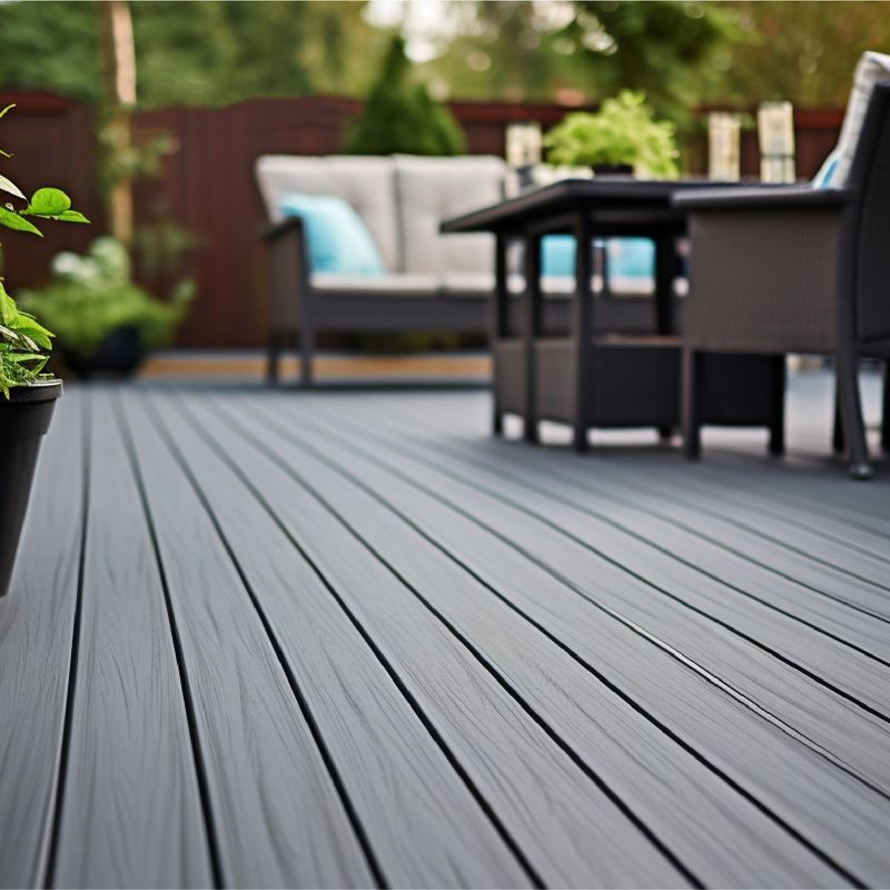 WPC / BPC Teak Màu WPC Terrace ngoài trời chống cháy phủ sợi gỗ chống nước chất lượng cao Composite Decking chống trượt