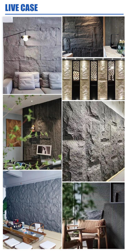 Pu Stone Wall Panel Polyurethane Stone Panel 3D Wall Panel Board Lượng nhẹ nhân tạo Slate Stone