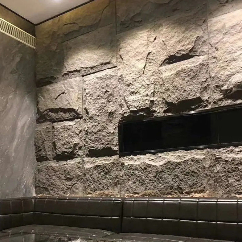 Đá nhân tạo Pu Wall Panel Pu Rock Panel Đá giả Veneer Đá văn hóa tự nhiên Cho tường bên ngoài