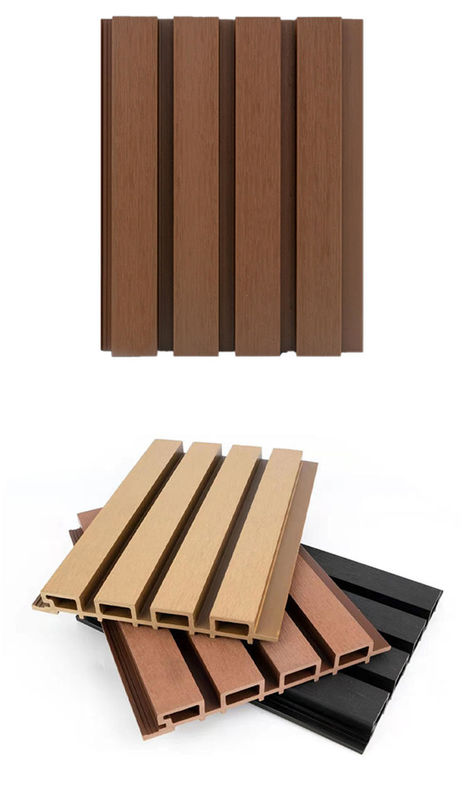 Nhà máy bán hàng trực tiếp Phân tích tường ngoài trời chất lượng cao chống nước Co-extrusion Wpc Wall Cladding For Exterior Wall Decor