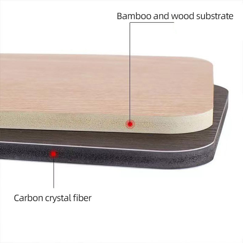 Bamboo Charcoal Wood Veneer Wall Panel WPC Hoa hoa trang trí bảng tường