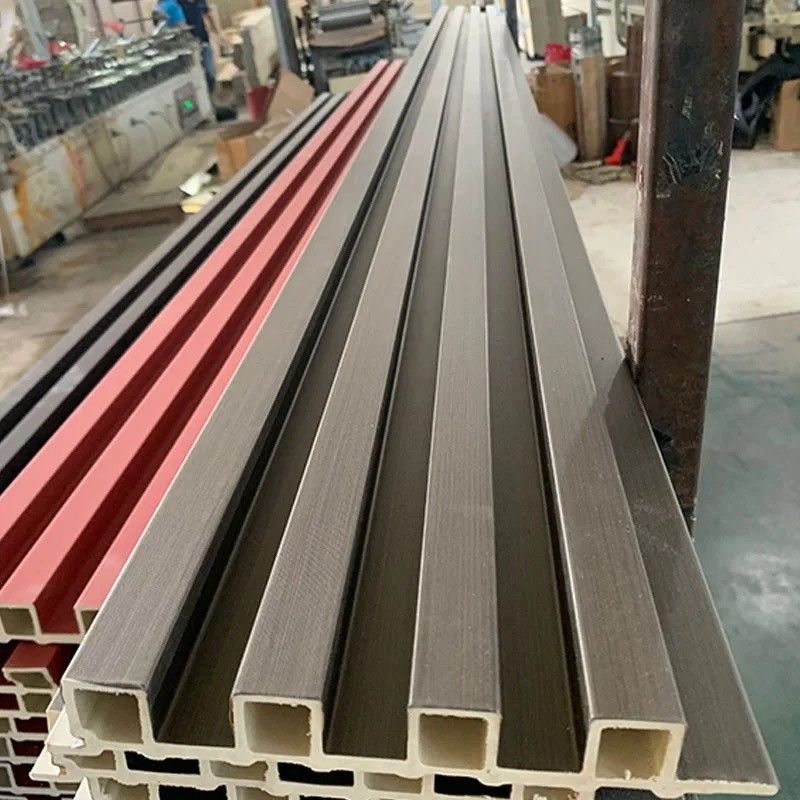 Acoustic Thiết kế tường nội thất gỗ 3d tấm tường WPC Cldding WPC Floated Wall Panels