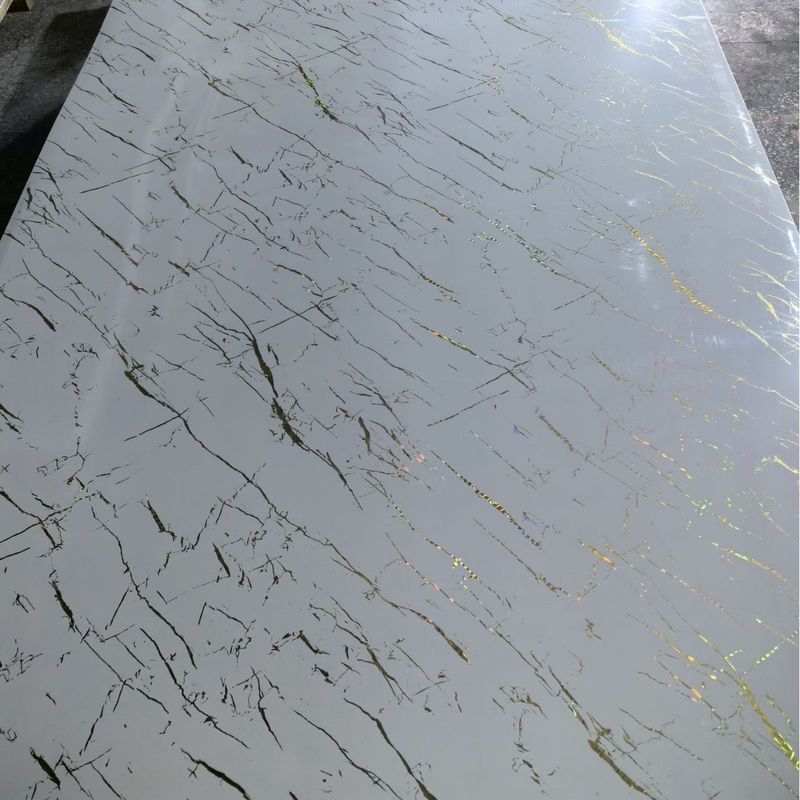 1220*2440 Laminated 3d UV Marble Sheet 3mm Thickness For Wall Decor