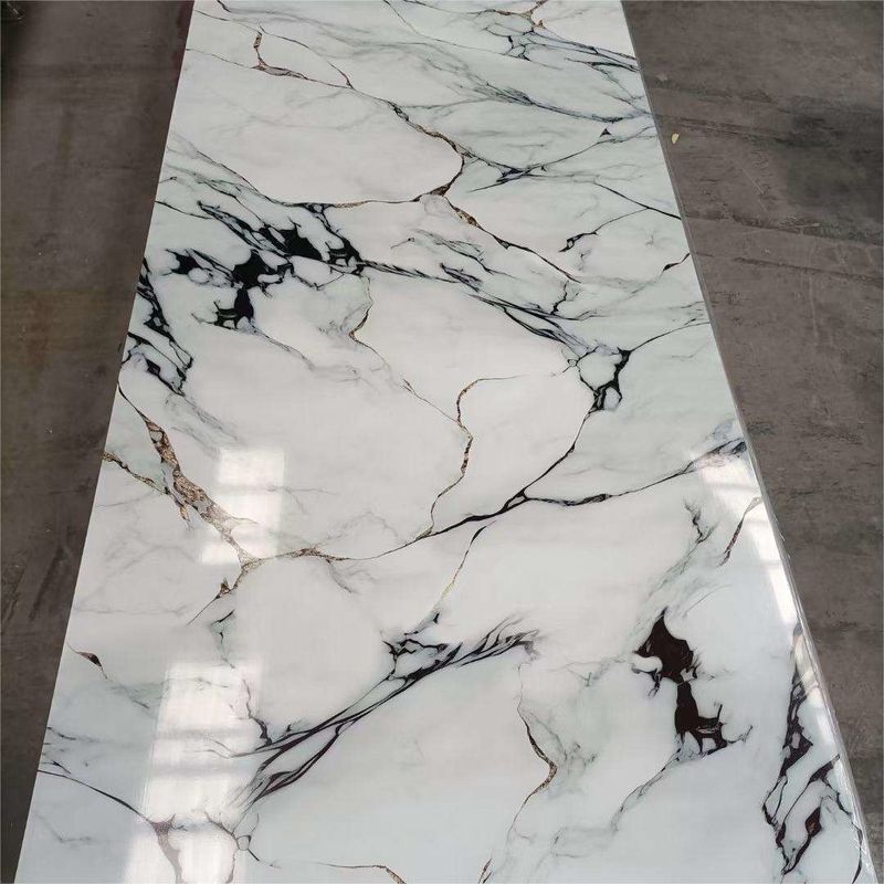 4x8 chống nước UV PVC đá cẩm thạch bán chạy nhất 1220 * 2800 * 3mm Nhà máy cung cấp với nhiều thiết kế