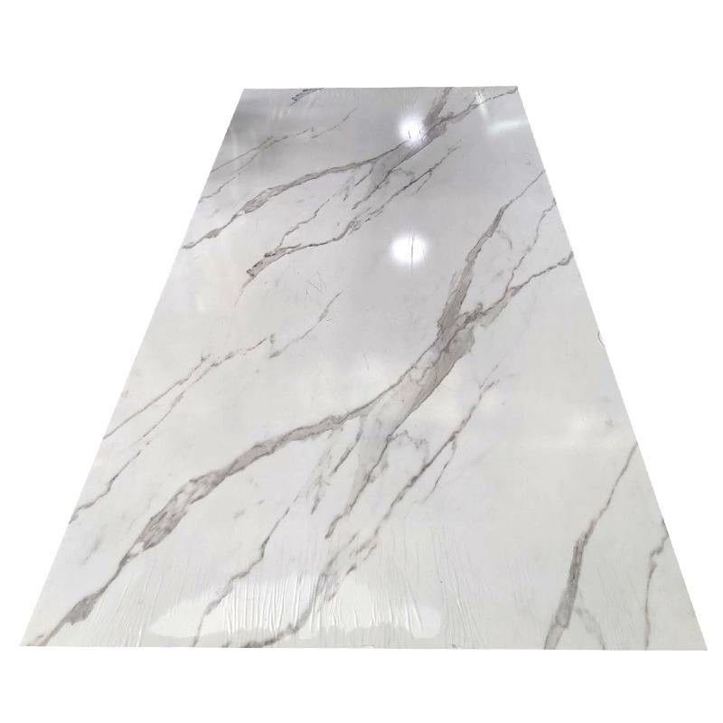 UV PVC bảng đá cẩm thạch nội thất trang trí tấm nhựa tường bao phủ bảng 3d in PVC đá cẩm thạch UV tấm