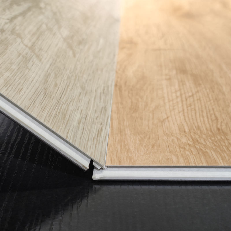 Goma phòng tập thể dục tự dán nhựa gỗ rắn hình vuông đá cẩm thạch siêu hấp thụ lều gỗ gỗ Vinyl Parquet sàn