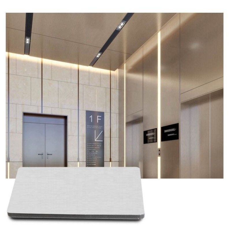 Các tấm khác trang trí bảng phủ kết hợp nội thất kim loại hạt tre sợi than tường cho văn phòng