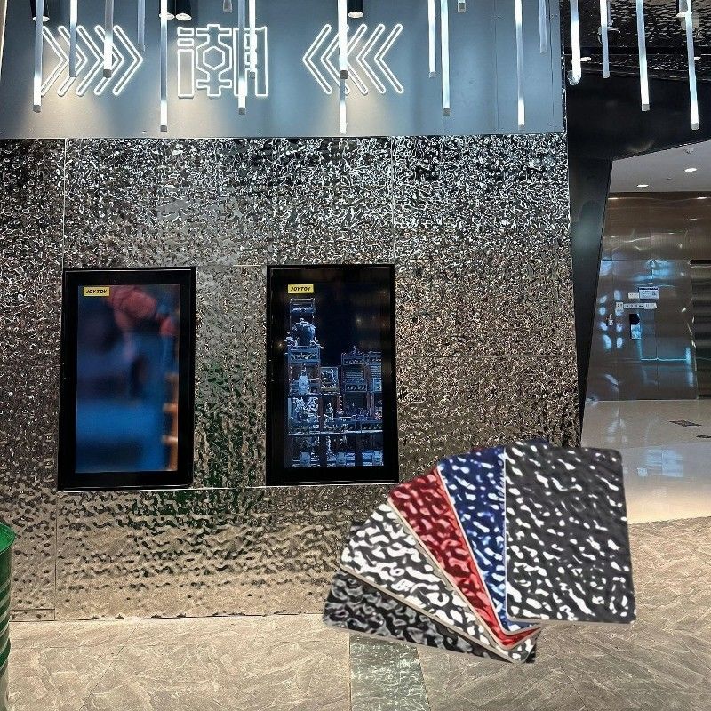 Bảng tường PVC với thiết kế thủy tinh Carbon Crystal Thiết kế gỗ gỗ sợi tre gỗ than gỗ Khối chống âm Khối chống cháy