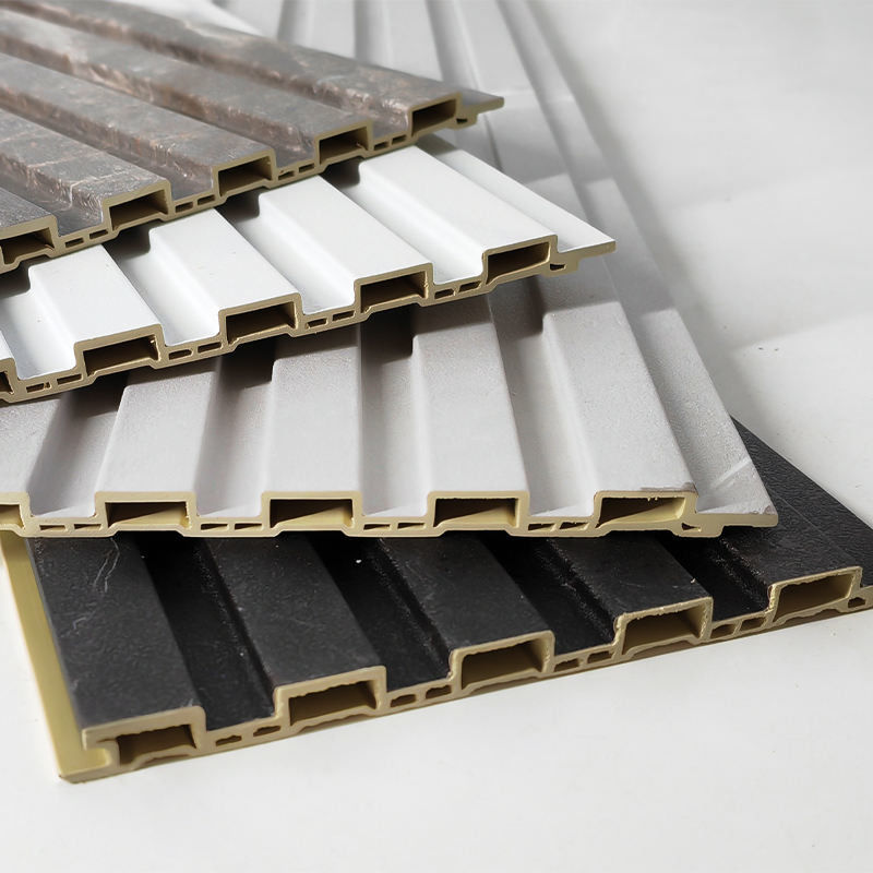 Thiết kế nội thất hiện đại Louver trang trí 3d Wpc Wall Panel cho tường hoặc trần nhà và TV trong nhà
