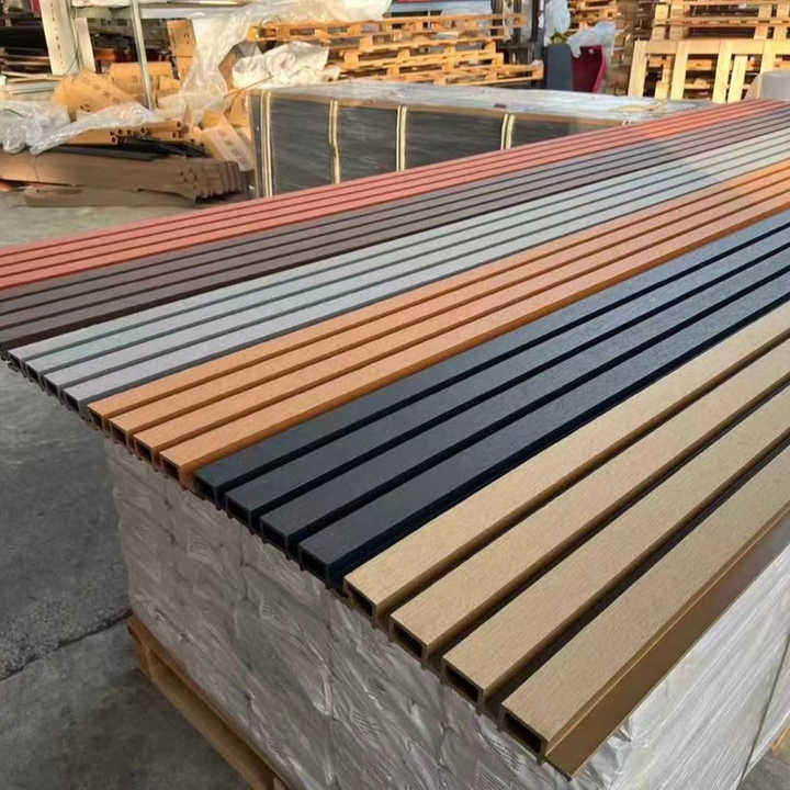 Tấm ốp đồng đùn ngoài trời Tấm ốp trang trí PVC nội thất Tấm ốp tường composite WPC chống thấm nước