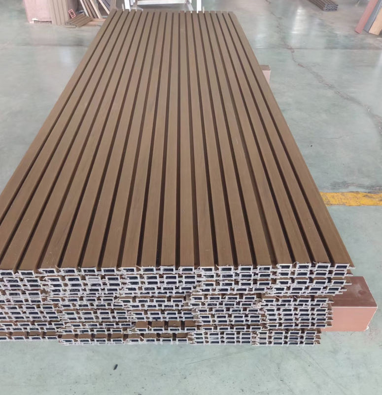 Tấm ốp đồng đùn ngoài trời Tấm ốp trang trí PVC nội thất Tấm ốp tường composite WPC chống thấm nước