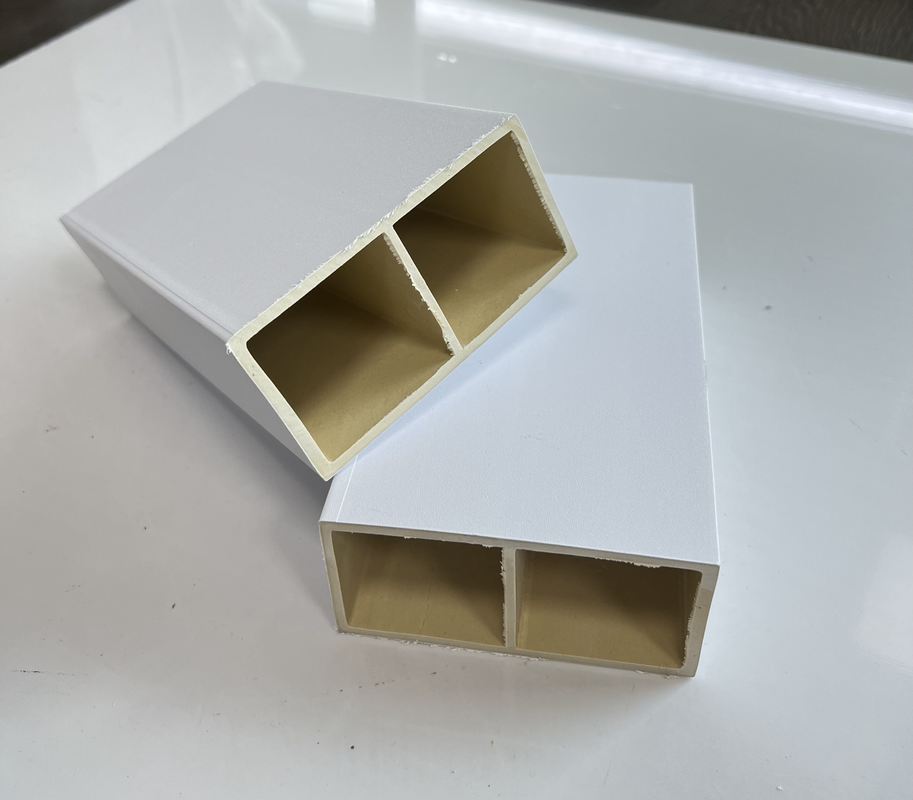 Cột ống PVC hình vuông rỗng trong nhà thân thiện với môi trường, gỗ nhựa WPC cho vách ngăn