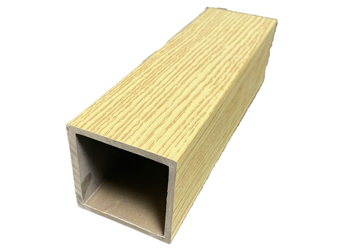 Cột ống PVC hình vuông rỗng trong nhà thân thiện với môi trường, gỗ nhựa WPC cho vách ngăn