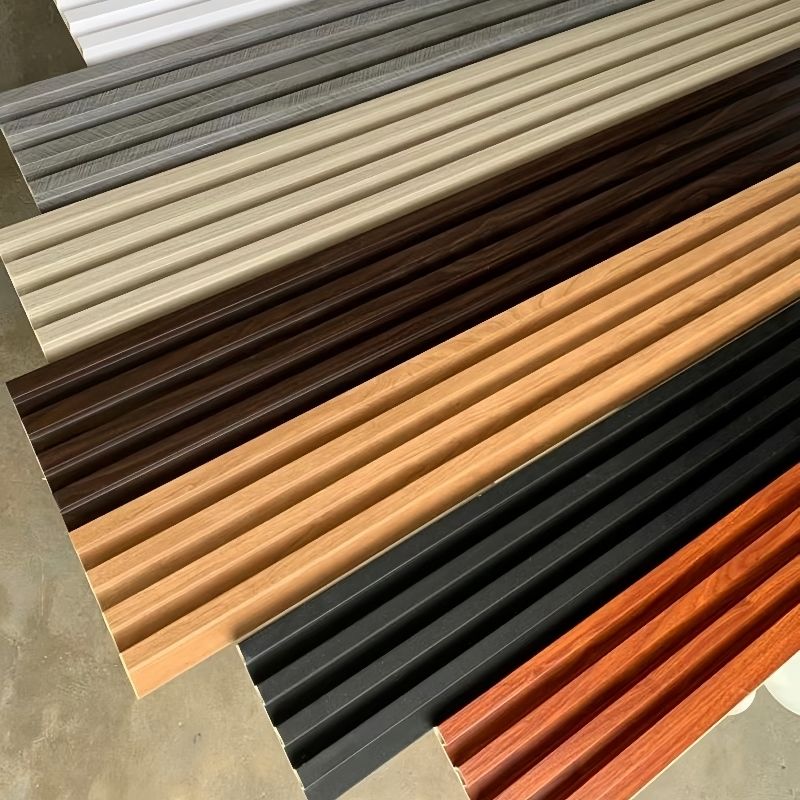 Phòng chống nước hiện đại Phòng chống âm Phòng chống cháy WPC PVC Bọc tường phông Nội thất Bảng tường cho hộ gia đình Khách sạn Villas Halls