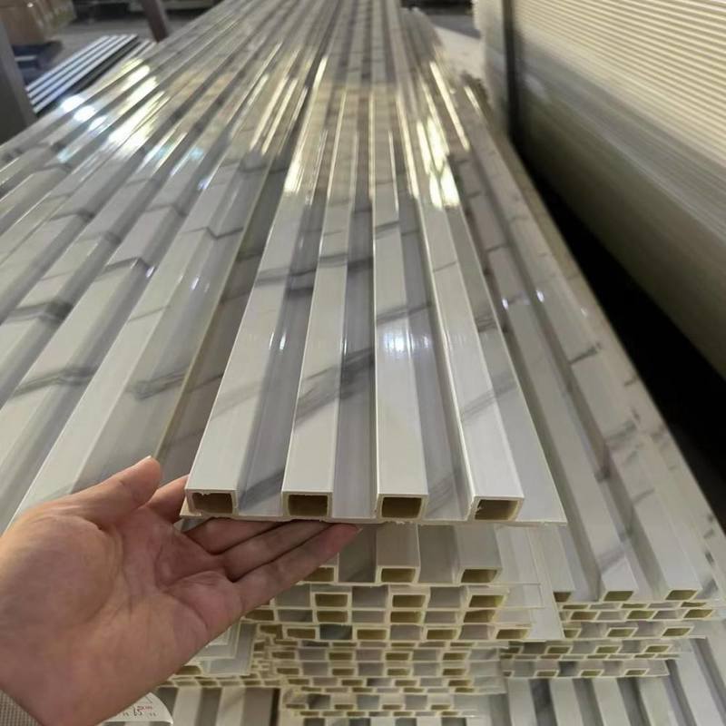 Tấm ốp tường composite gỗ nhựa WPC hiện đại cho nội thất phòng tắm thay thế PVC