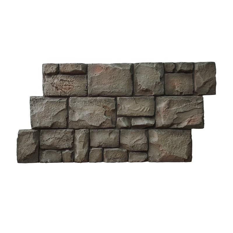 Lightweight FPC Art Stone Panels Modern PU Mushroom Castle Wall Board For Hotel Exterior Brick Cultural Stone Background Wall