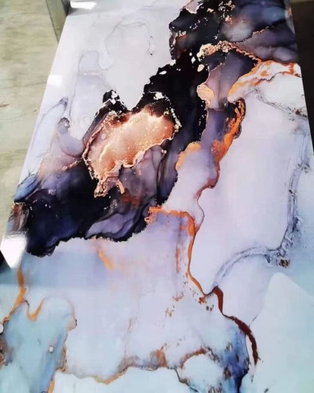 Interior Decoration Custom High Gloss Marble Uv Sheet 1220*2440*3mm Bamboo PVC Board Waterproof Panel