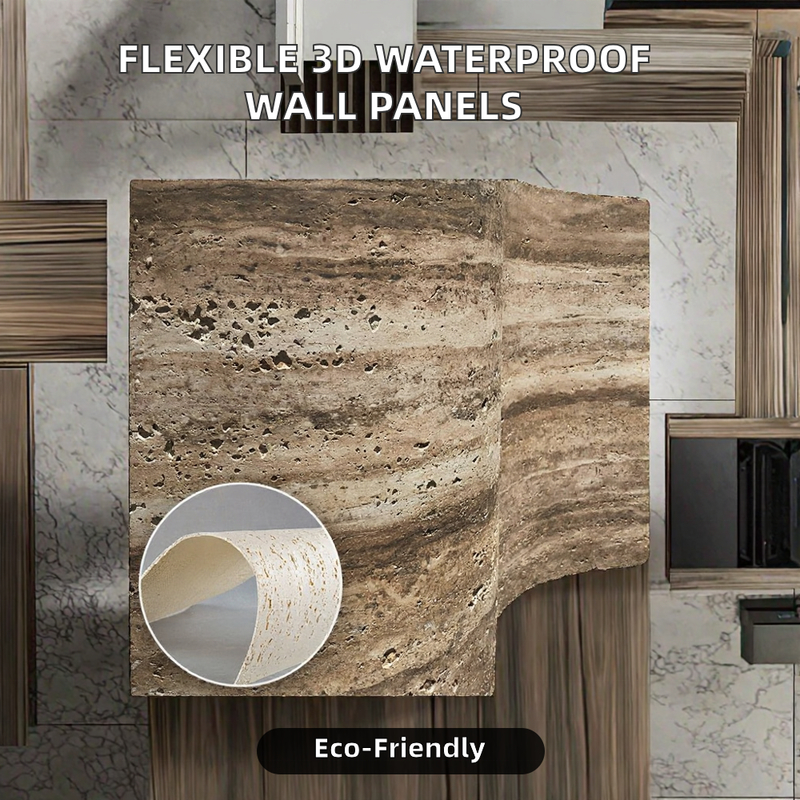 Starry Moon Stone Flexible Beige Wall Panel Easy Installation Indoor/Outdoor Hotel Mall Decoration Modern Design Artificial Tile
