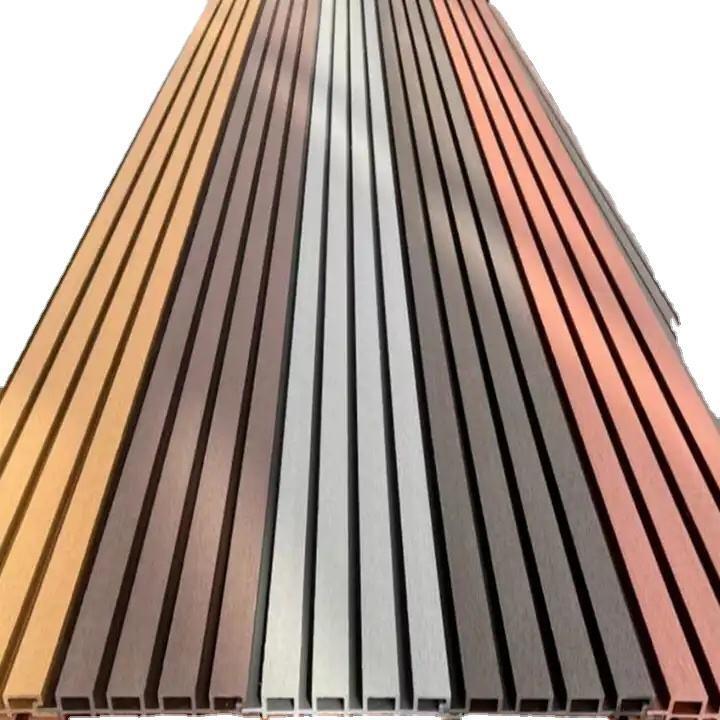 Các tấm tường ngoài trời không thấm nước chất lượng cao WPC Các vật liệu tổng hợp gỗ nhựa cho trang trí bên ngoài