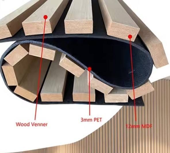 Thiết bị hấp thụ âm thanh chống cháy có mật độ cao 20mm Polyester Fiber Rubber Core cho phòng thu âm nhạc Core Acoustic Panels