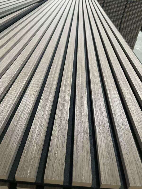 Bán nóng Các tấm âm thanh gỗ Slat Bàn tường phay Nhà trang trí Nội thất chống âm thanh Bàn tường