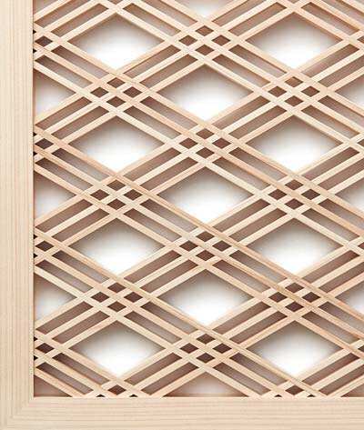 Phong cách Nhật Bản Công nghệ cao Chip hoa gỗ truyền thống hoặc Kumiko cho đồ nội thất hoặc cửa sổ