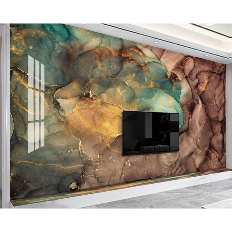 Ban thiết kế 3D chống thấm Đèn PVC Bảng đá cẩm thạch cho Bảng tường Bảng đá cẩm thạch UV Trang trí nội thất
