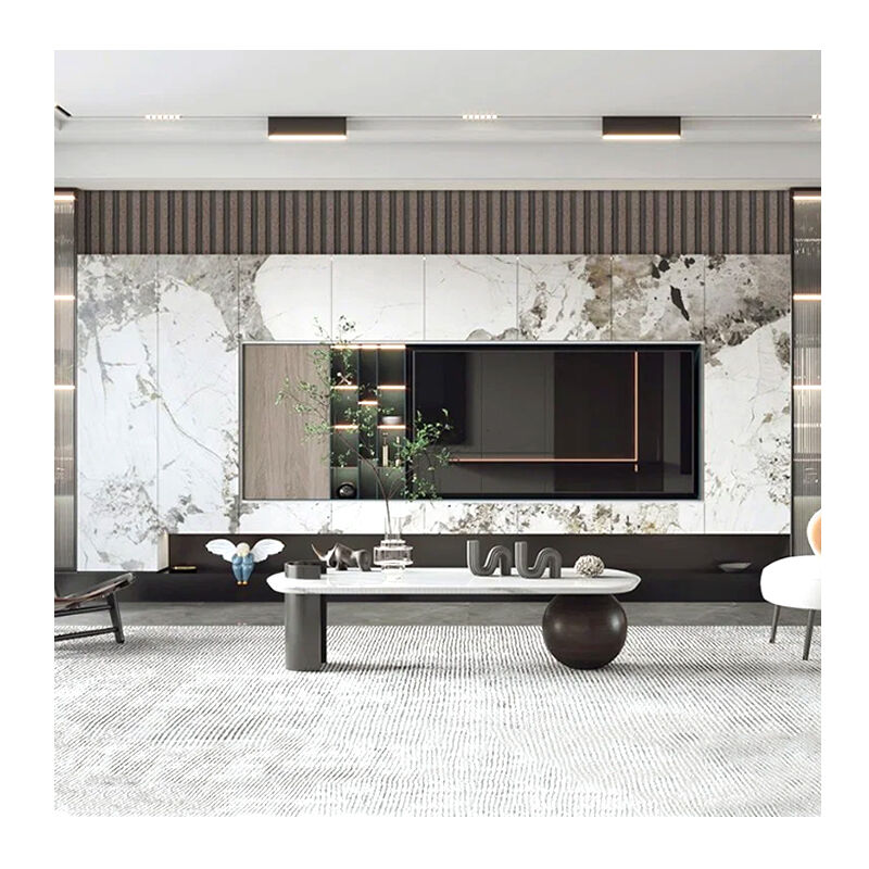 Tấm ốp tường giả đá cẩm thạch PVC 4X8 FT & Tấm ván phủ UV bóng cao