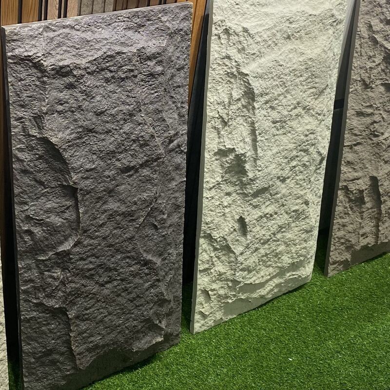 Tấm ốp tường PU mặt tiền chất lượng cao, vân đá, dễ lắp đặt, trang trí, chịu nhiệt, dùng cho tường trong và ngoài trời