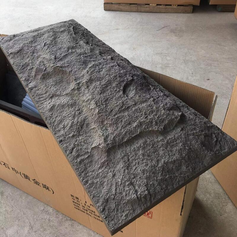 Thiết kế hiện đại PU Stone Wall Panel PVC Artificial Stone Foam for Interior Exterior Waterproof Function Decorative Sheet Type