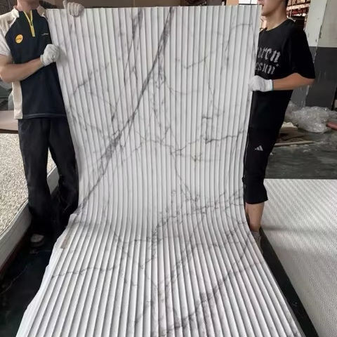 MCM Soft Series Thiết kế hiện đại linh hoạt nhân tạo thân thiện với môi trường chống cháy chống nước Big Slab Nội thất ngoài trời trang trí tường 3D