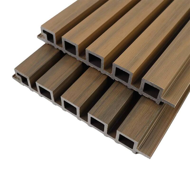 Bảng phủ tường bên ngoài Bức phủ tường bên ngoài Gạch gỗ Bức phủ tường WPC