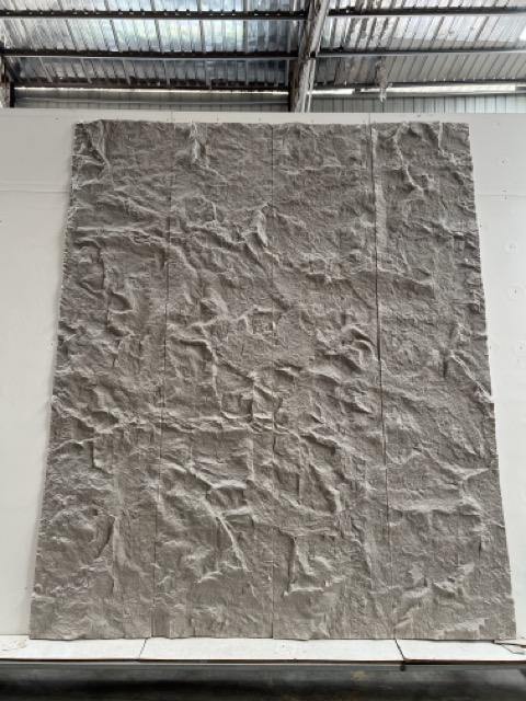 New Design Modern Big Slab PU Stone Wall Panels with Continuous Veins Eco-Friendly & Waterproof for Interior/Exterior Use