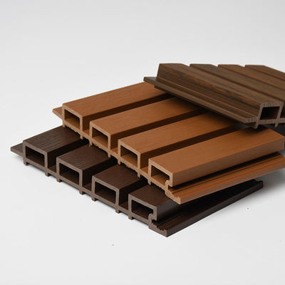 Tấm ốp tường WPC nội thất bằng sợi tre tổng hợp 168 * 22mm Chống trầy xước