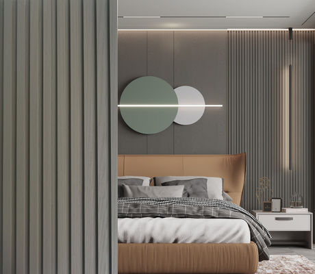 Tấm tường bằng sợi gỗ WPC cổ điển 3000mm Tấm tường Wpc có rãnh Thân thiện với môi trường