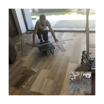 EIR gỗ kết cấu Herringbone Floating Parquet Luxury Rigid PVC Vinyl Plank sàn SPC