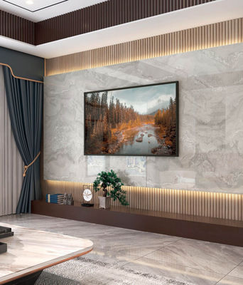 Hot bán Bamboo than tường bảng Solid 1220 X 2800 mm chống nước Composite đá cẩm thạch hạt Bamboo than bảng