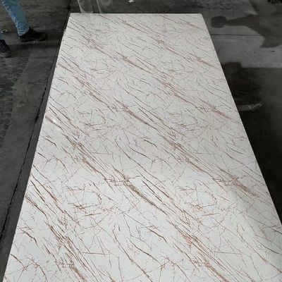 Nhà sản xuất Trung Quốc 1220x2440mm 3mm PVC Marble UV Coating Wall Panel Sheet