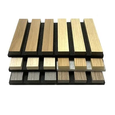 Nội thất hiện đại chống âm Composite gỗ slates tường Phân tích âm thanh để hấp thụ âm thanh trong văn phòng căn hộ