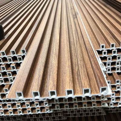 Bảng tường nội thất Wpc thay thế gỗ 3D Bảng tường Wpc