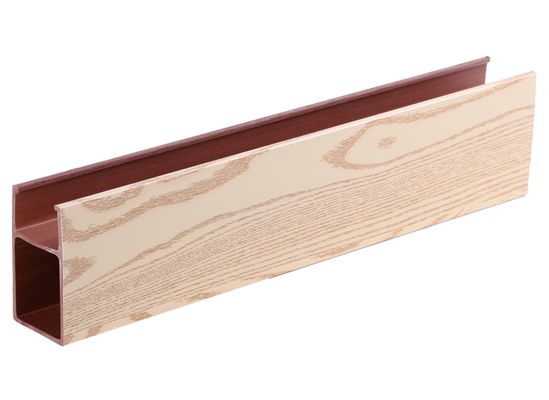 Cột ống PVC hình vuông rỗng trong nhà thân thiện với môi trường, gỗ nhựa WPC cho vách ngăn