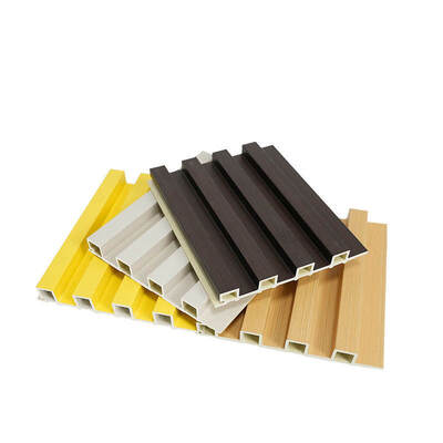 Tấm ốp tường WPC (gỗ nhựa) thiết kế hiện đại, ốp ngoài trời, tấm ốp composite WPC 3D, ốp tường ngoài trời